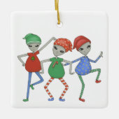 Aliens rock voor Kerstmis #2 Keramisch Ornament (Voorkant)