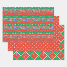 Aliens rock voor Kerstmis Inpakpapier Vel