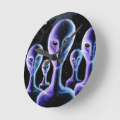Aliens ronde klok (Hoek)