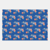 Aliens Ruimteschepen Jongen Verjaardag Wit Blauw Inpakpapier Vel (Voorkant 3)