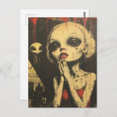 Aliens Scifi Fantasy Briefkaart (Voorkant / Achterkant)