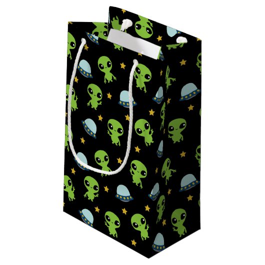 Aliens Small Gift Bag Klein Cadeauzakje (Achterkant Gekanteld)