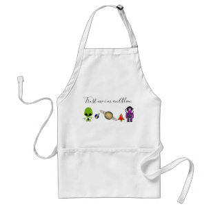 Aliens Spaceship Kitchen Schort