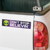 Aliens "Stop niet met geloven"-Bumpersticker Bumpersticker (Op Truck)