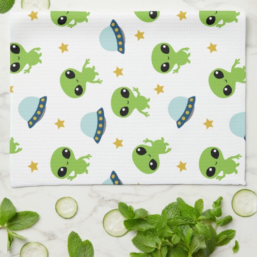 Aliens Theedoek (Gevouwen)