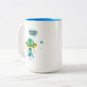 Aliens Tweekleurige Koffiemok (Voorkant links)