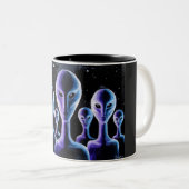 Aliens Tweekleurige Koffiemok (Voorkant rechts)