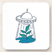 Aliens UFO Bier Onderzetter (Voorkant)