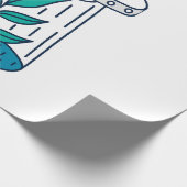 Aliens UFO Cadeaupapier (Hoek)