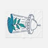 Aliens UFO Fleece Deken (Voorkant (Horizontaal))