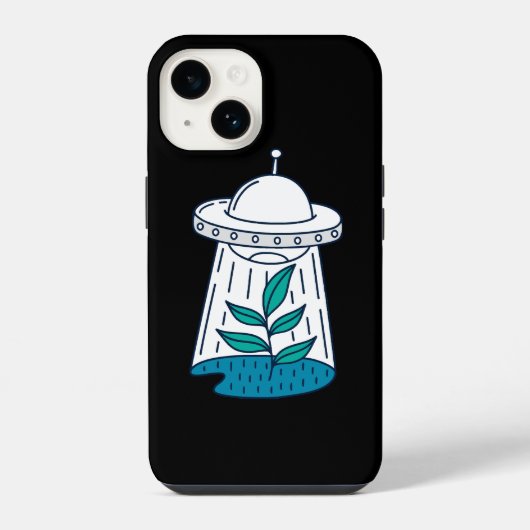 Aliens UFO iPhone Hoesje (Achterkant)