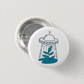 Aliens UFO Ronde Button 3,2 Cm (Voorkant /achterkant)