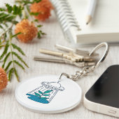 Aliens UFO Sleutelhanger (Voorkant Rechts)