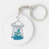 Aliens UFO Sleutelhanger (Achterkant)