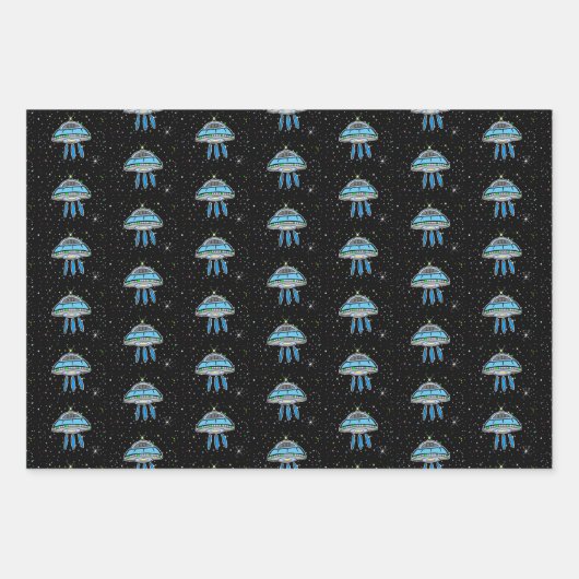 Aliens, ufo's, ufologie inpakpapier vel (Voorkant 3)