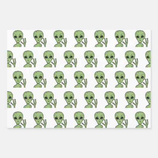 Aliens, ufo's, ufologie inpakpapier vel (Voorkant 2)