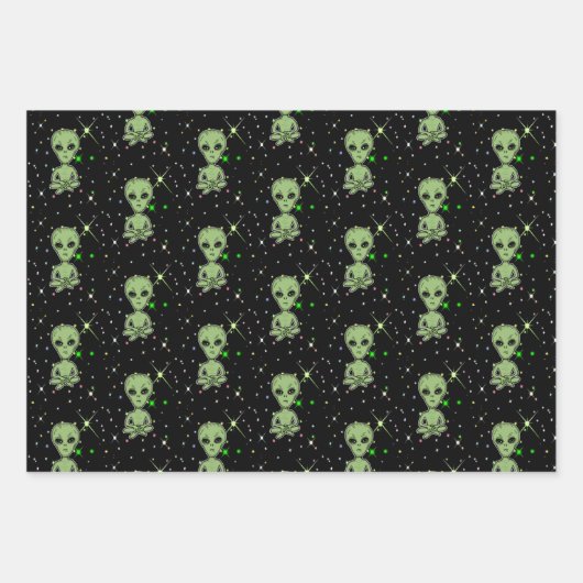 Aliens, ufo's, ufologie inpakpapier vel (Voorkant)