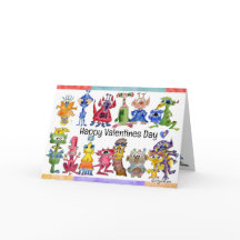 Aliens Valentijn Kaart (5x7)