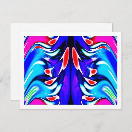 Aliens vergaderkunst briefkaart (Voorkant / Achterkant)