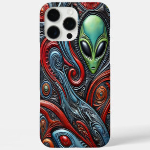Aliens verzonken in kosmische energie iPhone 16 pro max hoesje