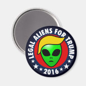 Aliens voor Donald Trump President in 2016 Magneet (Voorkant / Achterkant)