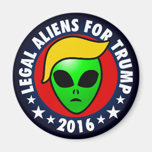 Aliens voor Donald Trump President in 2016 Magneet