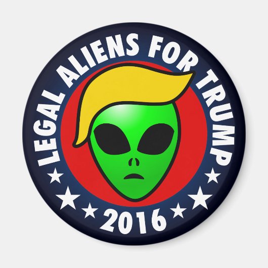 Aliens voor Donald Trump President in 2016 Magneet (Voorkant)