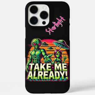 Aliens wachten op Cosmic Design! iPhone 16 Pro Max Hoesje