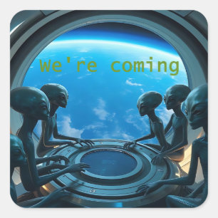 Aliens: We komen eraan Vierkante Sticker
