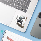Aliens who have become ninjas have arrived sticker (Laptop met iPhone)