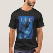 Aliens Xenomorph Blue Light T-shirt (Voorkant)