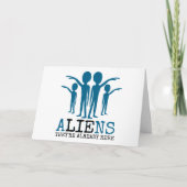 Aliens, ze zijn er al. kaart (Voorkant)