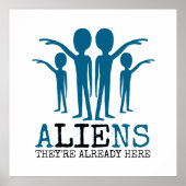 Aliens, ze zijn er al. poster (Voorkant)