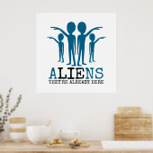 Aliens, ze zijn er al. poster (Keuken)