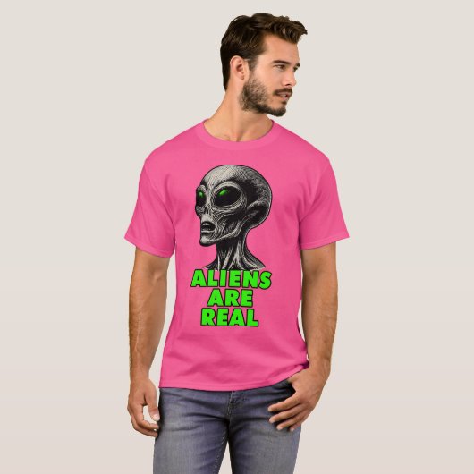 Aliens zijn echt t-shirt (Voorkant volledig)
