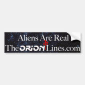 Aliens zijn echte theorionlines.com bumper bumpersticker (Voorkant)