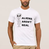 Aliens zijn niet echt t-shirt (Voorkant)