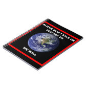 Aliens zullen ons niet redden..we zullen notitieboek (Linkerzijde)