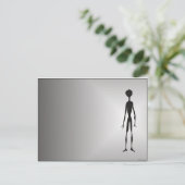 ALIENTED science fiction fantasy space walk alien Briefkaart (Staand voorkant)