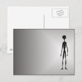 ALIENTED science fiction fantasy space walk alien Briefkaart (Voorkant / Achterkant)