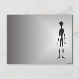 ALIENTED science fiction fantasy space walk alien Briefkaart