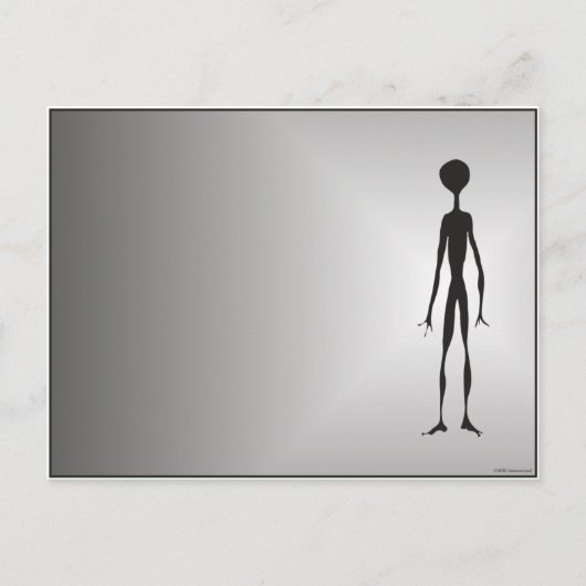 ALIENTED science fiction fantasy space walk alien Briefkaart (Voorkant)