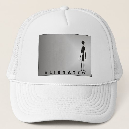 ALIENTED science fiction fantasy space walk alien Trucker Pet (Voorkant)