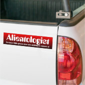 Alientoloog Bumpersticker (Op Truck)