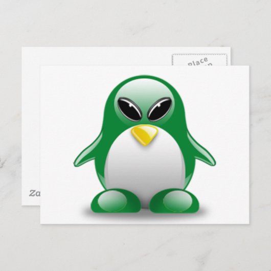 Alientux Briefkaart (Voorkant / Achterkant)