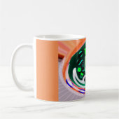 Alienwerplaneet funky art koffiemok (Links)