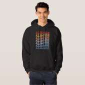 Aligarh City Groovy Retro Hoodie (Voorkant volledig)