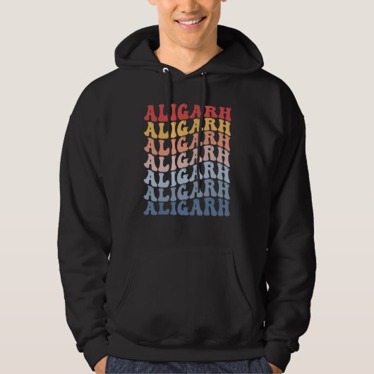 Aligarh City Groovy Retro Hoodie (Voorkant)