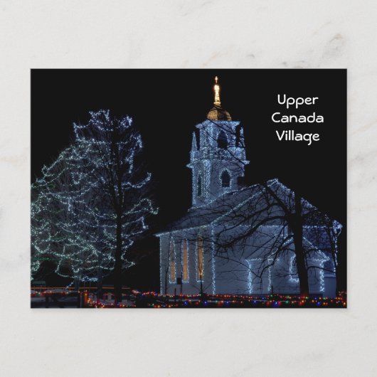 Alight at Night - Upper Canada Village Briefkaart (Voorkant)