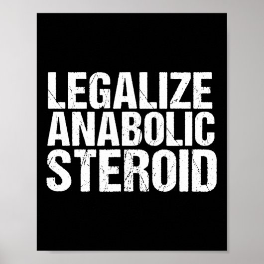 Alignate Anabole Steroïden - Gym Bodybuilding  Poster (Voorkant)
